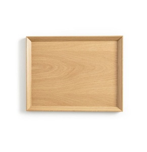 Bandeja de Servir de Madera Natural de Primera Calidad, Vajilla India Tallada a Mano, Bandeja de Servir Rectangular de Madera - Product Image 1