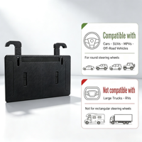 Tablette de volant 2-en-1 pour voiture, support d'ordinateur portable, organisateur de vide-espaces de siège universel pour voitures, camions, VTT, UTV, noir, vente en gros
