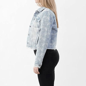 Veste en jean pour femmes légère, vente en gros, vêtements décontractés, usage extérieur, veste en jean pour femmes en vente en ligne - Product Image 3