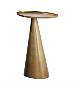 Mesa auxiliar de metal de diseño hecho a mano, muebles de metal con acabado dorado brillante, muebles de lujo para el hogar - Product Image 3