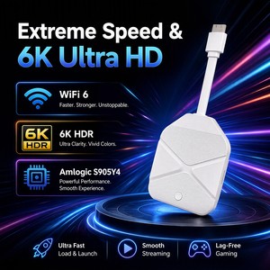 2026 We2usat P6 Mini 4GB 64GB <b>Android</b> 14.0 TV Stick S905Y4 WiFi6 BT5.0 6K Smart Streaming Player Mini TV <b>Box</b> Dongle VS Vseebox - Product Image 3
