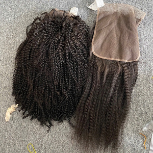 Cheveux Humains Remy Vietnamiens Bruts Bouclés Crépus de Haute Qualité, Tissage Fait Main, Double Tissage à la Machine, Grade Supérieur, Cheveux Bruts du Vietnam, 100g, Tout Inclus - Product Image 2