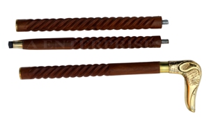 Bastón de perro de estilo antiguo/técnica pulida de bastón para acampar al aire libre escalada montaña caminar y montañismo - Product Image 3