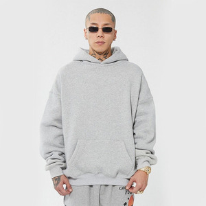 Sweats à capuche à épaules tombantes pour hommes 300-400 GSM Fleece Custom 3D Puff Print Pullover Hoodies à vendre Custom Graphic Oversized Hoodies en vrac - Product Image 4