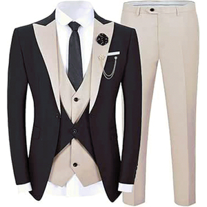 Trajes de Blazer Modernos de Alta Calidad para Hombre, Estilo Boda, Cierre de Botones y Cremallera, Pantalones con Cierre, Talla XL, Antiestático - Product Image 5