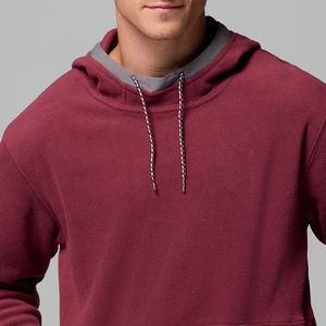 Conception de logo personnalisée Collection d'hiver Sweat-shirt pour homme à manches longues Matériel en polaire respirant de haute qualité avec cordon de serrage - Product Image 2