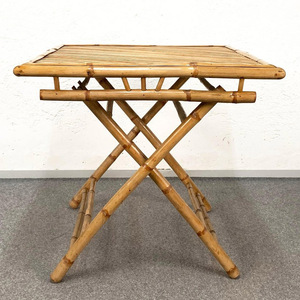 โต๊ะพับได้ทำจากไม้ไผ่ธรรมชาติโต๊ะแบบพกพาน้ำหนักเบา - Product Image 1