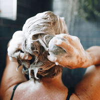Barre solide de shampooing et d'après-shampoing à bulles sans sulfate de marque privée Opal Shamboo Soap Hair