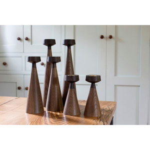 เชิงเทียนไม้ทรงโค้งสำหรับโต๊ะอาหารในห้องครัวในบ้าน - Product Image 4