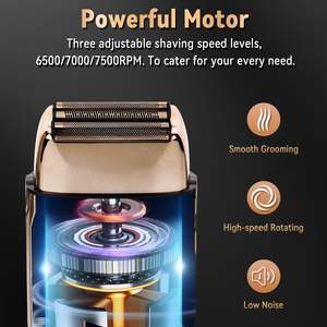 Afeitadoras Eléctricas para Hombre, Recortadora de Barba y Cabello de Doble Lámina de Precisión, Regalo para Padres - Product Image 4