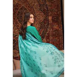 Ensemble chemise en mousseline brodée avec dupatta Monark et pantalon - ZIVA - 3 pièces - Product Image 3