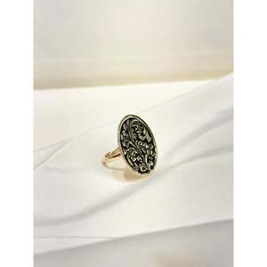 Anillo Floral Noor Chitai de Plata 925 para Hombre, Estilo Vintage, Joyería Fina con Gema de Corte Pera para Uso Diario - Product Image 2