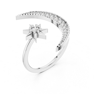 Anillo de Oro Rosa de 14K con Diamante Cultivado en Laboratorio para Mujer |   Anillo para Boda |   Diamante Cultivado Nuevo - Product Image 3