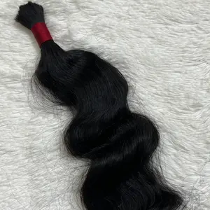 best sales 2023 soft loose wavy bulk hair extensions raw Vietnamese hair double drawn hair wholesales