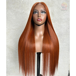 Haute qualité Double dessiné cheveux longs perruques 100% vietnamien Remy cheveux humains os droit Transparent dentelle avant perruques - Product Image 5