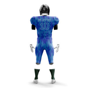 Ensemble de maillots de football américain personnalisés 100% en polyester-Séchage rapide transfert de chaleur imprimé uniformes d'équipe unisexes de grande taille - Product Image 3