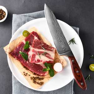 Venta al por mayor personalizado de alta calidad OEM ODM servicio profesional cuchillo japonés Damasco acero cocina cuchillos hoja de acero al carbono - Product Image 5