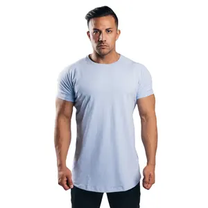 Camiseta de algodón 100% con Logo personalizado para hombre, camiseta masculina de alta calidad con bordado y estampado de logotipo personalizado, a la moda