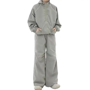 ชุดวอร์มไซส์ใหญ่ผ้าเฟรนช์เทอร์รี่สำหรับผู้ชายทุกเพศชุดครอปพิมพ์ลายปักออกแบบได้ตามต้องการ - Product Image 3