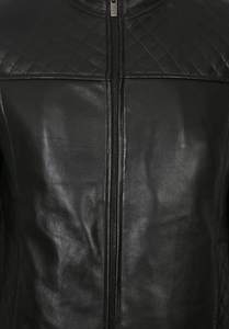 Veste pour hommes en cuir PU de haute qualité col montant solide personnalisable vêtements d'extérieur à la mode de bonne qualité pour la veste de printemps pour hommes - Product Image 5