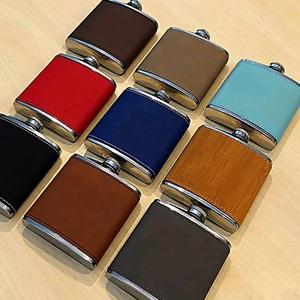 Affordable 6oz Leather <strong>Hip</strong> <strong>Flask</strong> <strong>Engraved</strong> Wedding Gift for Groomsmen Best Man Stylish Durable Keepsake for Special Occasions - Product Image 4