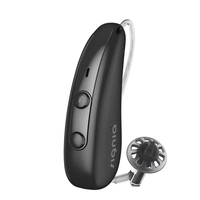 Appareils auditifs rechargeables RIC Signia Kit Pure Charge&GO 1IX Mini 16 canaux noirs (1 appareil auditif droit, 1 chargeur)