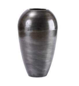 Ensemble de 3 vases et pots à fleurs en métal de différentes tailles galvanisés Décoration de table pour la maison et le mariage Pots à fleurs de forme ronde - Product Image 6