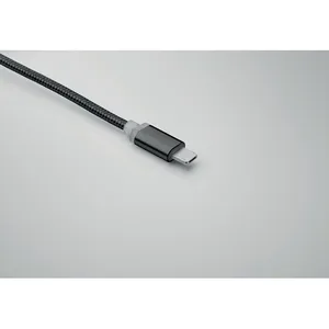 Câble de charge USB promotionnel personnalisé 4 en 1 BLEU pour gadgets - Product Image 5
