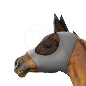 Velo protector de mosca de caballo con cobertura completa para las orejas Velo cómodo de mosca de caballo con cierre ajustable - Product Image 2