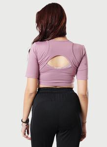 Soutien-gorge et short de sport dos nu pour femmes avec étiquette privée personnalisée noir licou croisé de haute qualité yoga fitness impact élevé - Product Image 4