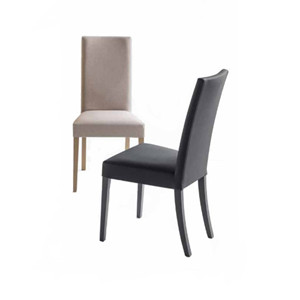 Chaise en bois massif, design classique et élancé, assise rembourrée pour un confort maximal. Meubles de salle à manger élégants et durables. - Product Image 2