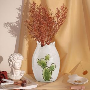 Vaisselle Accessoire Vase Ensemble Poterie Brute Vase Moderne Centres De Table Blanc Mat Petit Bourgeon En Céramique Vases Pour Céramique - Product Image 3