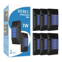 Lámpara Solar LED Cuadrada de Aluminio HYBEC para Exteriores con Acabado en Rodio para Jardín