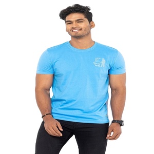 เสื้อยืดผู้ชายคอกลมผ้าคอตตอนผ้าโพลีเอสเตอร์แห้งเร็วโลโก้ - Product Image 1