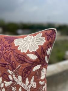 Decorative Sustainable Azo Free Eco Friendly <b>Linen</b> Embroidered New Design Pillow <b>Cover</b> At Best Price For Living Room Decoration - Product Image 3