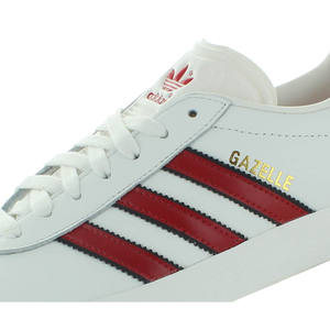 Chaussures de marche Adidas Gazelle pour homme, couleur blanc cœur/scarlet meilleur/noir cœur |   100% authentique - Product Image 3