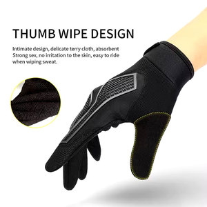 Vente en gros de gants de cyclisme doux et confortables pour tout le doigt Offre Spéciale gants de cyclisme pour l'équitation - Product Image 2