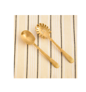 Cuillère à soupe en laiton doré Couverts Cuillère de service Cuisine de qualité supérieure Cuillère à soupe en laiton de table à bas prix - Product Image 2