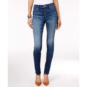 INC International Concepts Jeans da donna taglia piccola 6 blu skinny a tubino in denim elasticizzato traspirante, stile semplice e alla moda - Product Image 1