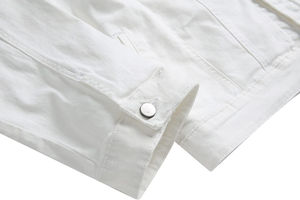 Chaqueta de mezclilla de color sólido con presupuesto amigable de alta venta para hombres Chaquetas de mezclilla para hombres de temporada de invierno hechas en fábrica - Product Image 6