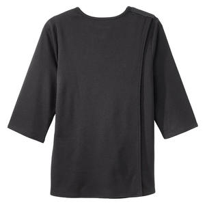 เสื้อปักลายสำหรับผู้หญิงใส่ในบ้านเสื้อคอกลมเปิดหลังได้อย่างง่ายดายเสื้อบำบัดการฟอกเลือดจากคีโม - Product Image 3