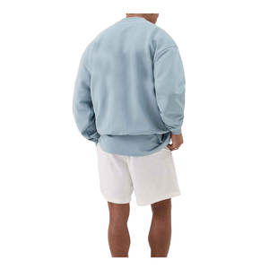 Ropa de calle básica de algodón mezclado al por mayor sudadera de algodón hombres cuello redondo moda Otoño Invierno entrenamiento gimnasio moda Top - Product Image 4