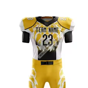 Uniforme de fútbol americano personalizable de la mejor calidad premium para adultos Venta caliente transpirable y cómodo - Product Image 3