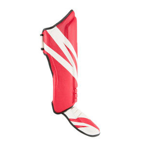 Protège-tibias de boxe de dernière conception de fabrication professionnelle Logo personnalisé vente en gros d'équipement d'entraînement EVA PU protège-tibia - Product Image 5
