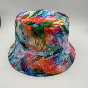 Deportes reversibles al aire libre OEM 2025 Plant Print All Over unisex verano moda logotipo personalizado impresión colorida diseñador sombreros de cubo - Product Image 1