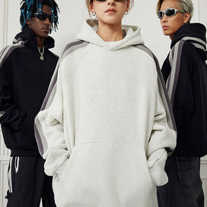 Últimas rayas moda casual estilo holgado unisex alta calidad anti-encogimiento Sudadera con capucha - Product Image 2