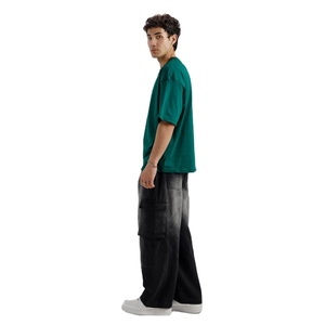 Camiseta de Hombre de Algodón de Alta Calidad, Estilo Oversize con Hombros Caídos, para Verano, Casual, Urbana, Personalizable OEM, Marca Privada - Product Image 6