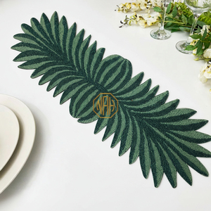 Diseño moderno de moda industrial 13X36 camino de mesa con cuentas bordado mantel Floral de Navidad de lujo decoración de boda de alta calidad - Product Image 4