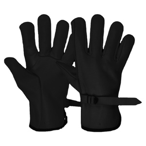 Heavy-Duty Sheep Grain Leather Anti-static Breathable <b>Driver</b> <b>Gloves</b> Adjustable Wristlet Industrial Safety Construction Hand Arm - Product Image 2