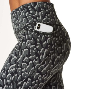 Leggings de Compresión de Cintura Alta para Mujer, Spandex/Poliéster, Elásticos en Cuatro Direcciones, para Yoga, Gimnasio, Ejercicio Diario, Tallas Grandes Disponibles - Product Image 6